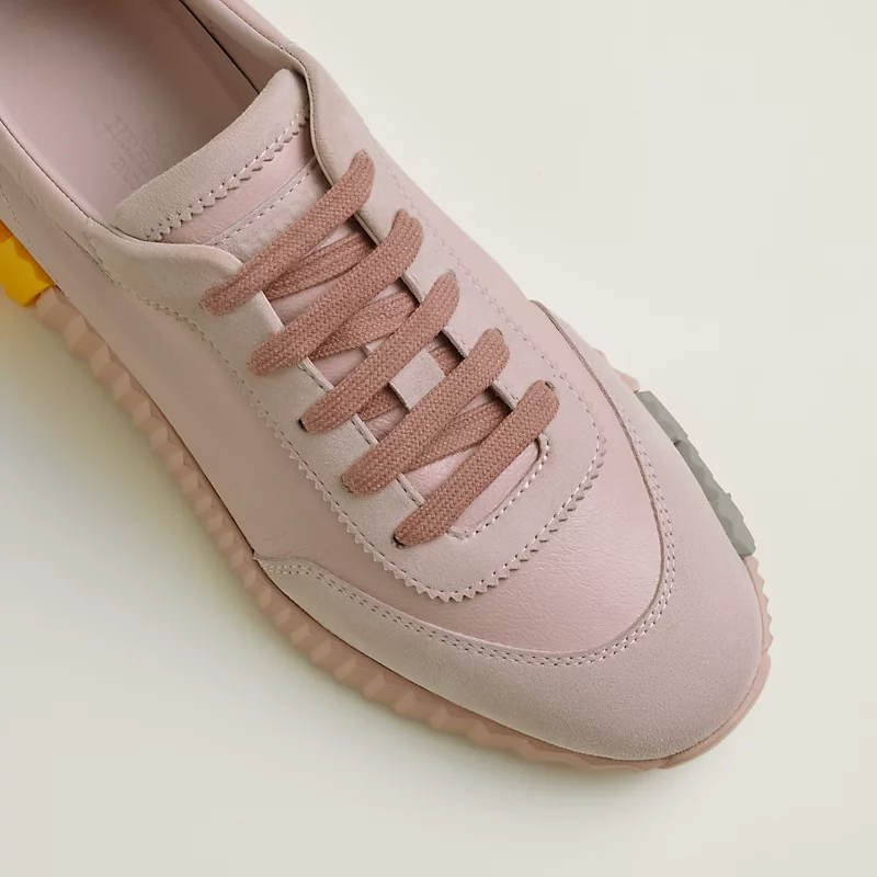 HERMES Pink Sneakers Bouncing Sports Shoes - 图片 4