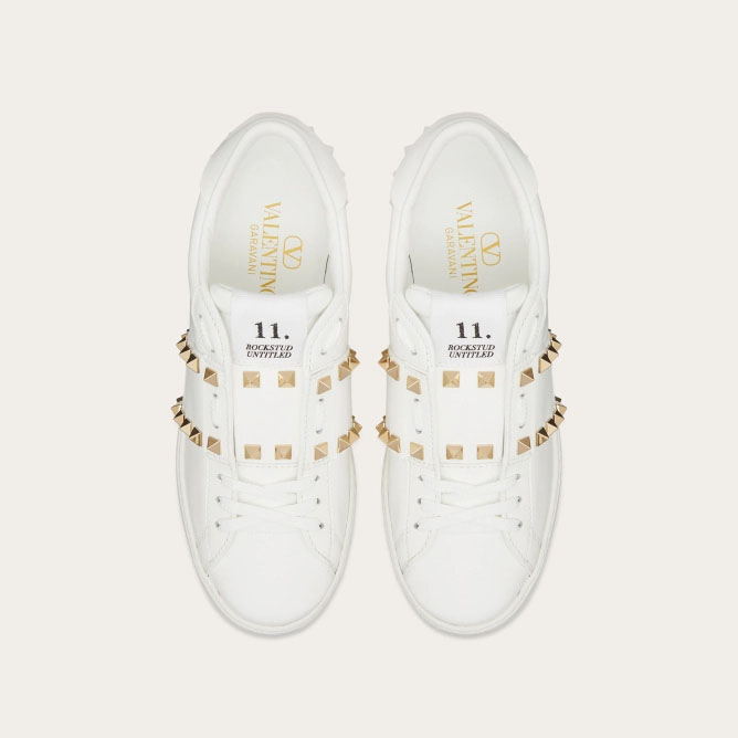 VALENTINO Calf leather sneakers (8.5 cm high heel) - 图片 4