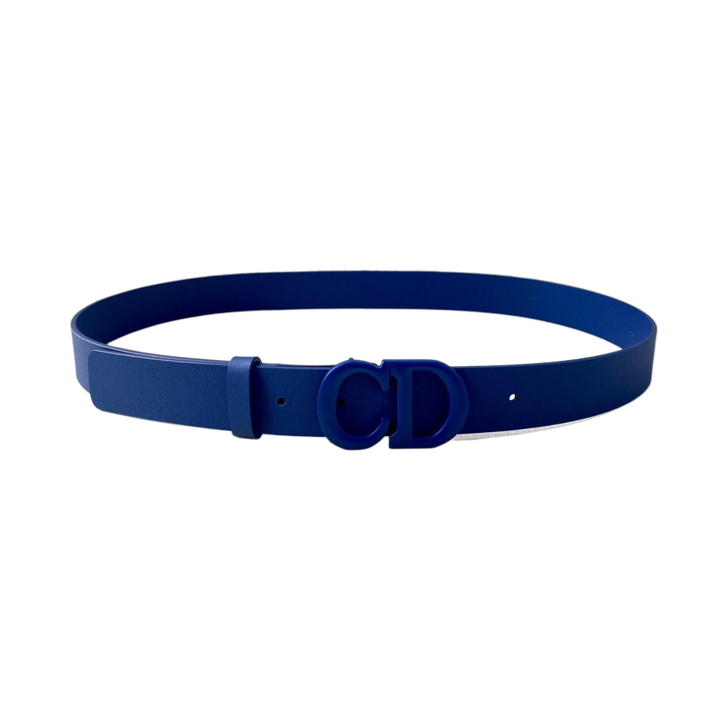 Dior Women' s Montaigne CD Buckle Saddle Belt In Blue/Red/Brown/Black/White Calfskin With Blue/Red/Brown/Black/White Hardware 30mm