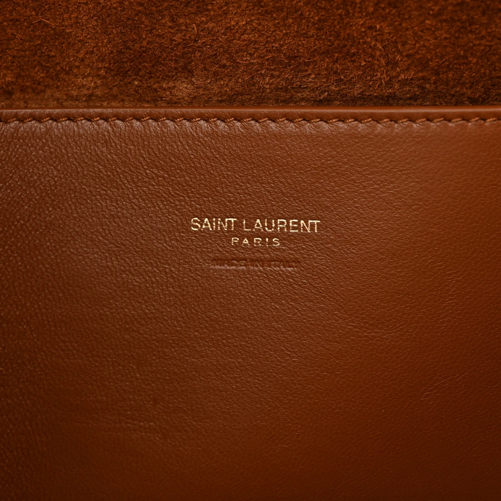 Saint Laurent Medium Kate Satchel Black Reversible Embossed Monogram Calfskin & Crocodile Leather Aged Gold Hardware - 图片 2