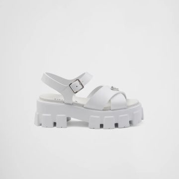 PRADA White Monolith rubber sandals