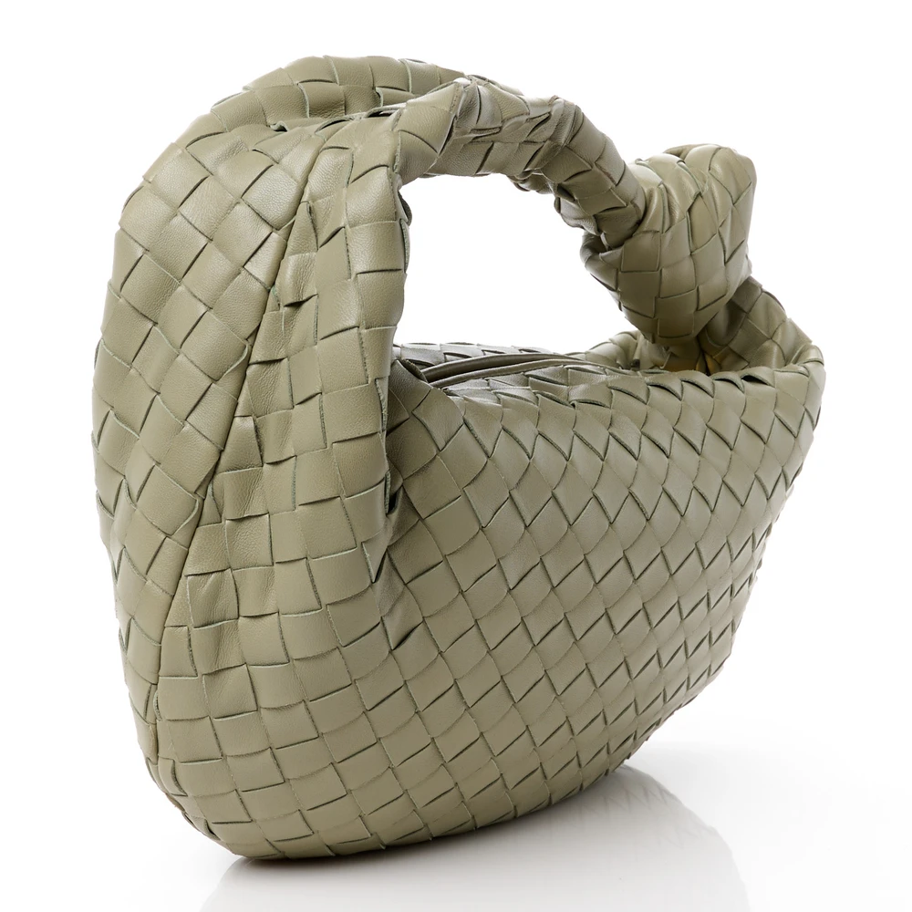 Bottega Veneta Maxi Teen Intrecciato Jodie Hobo Travertine Nappa Leather - 图片 3