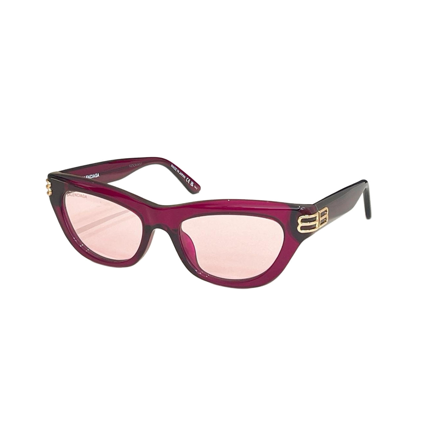 Balenciaga glasses tawny/grey/red purple/black/black gold/leopard/transparent tawny/purple/transparent grey color Size 54口19-140 - 图片 3