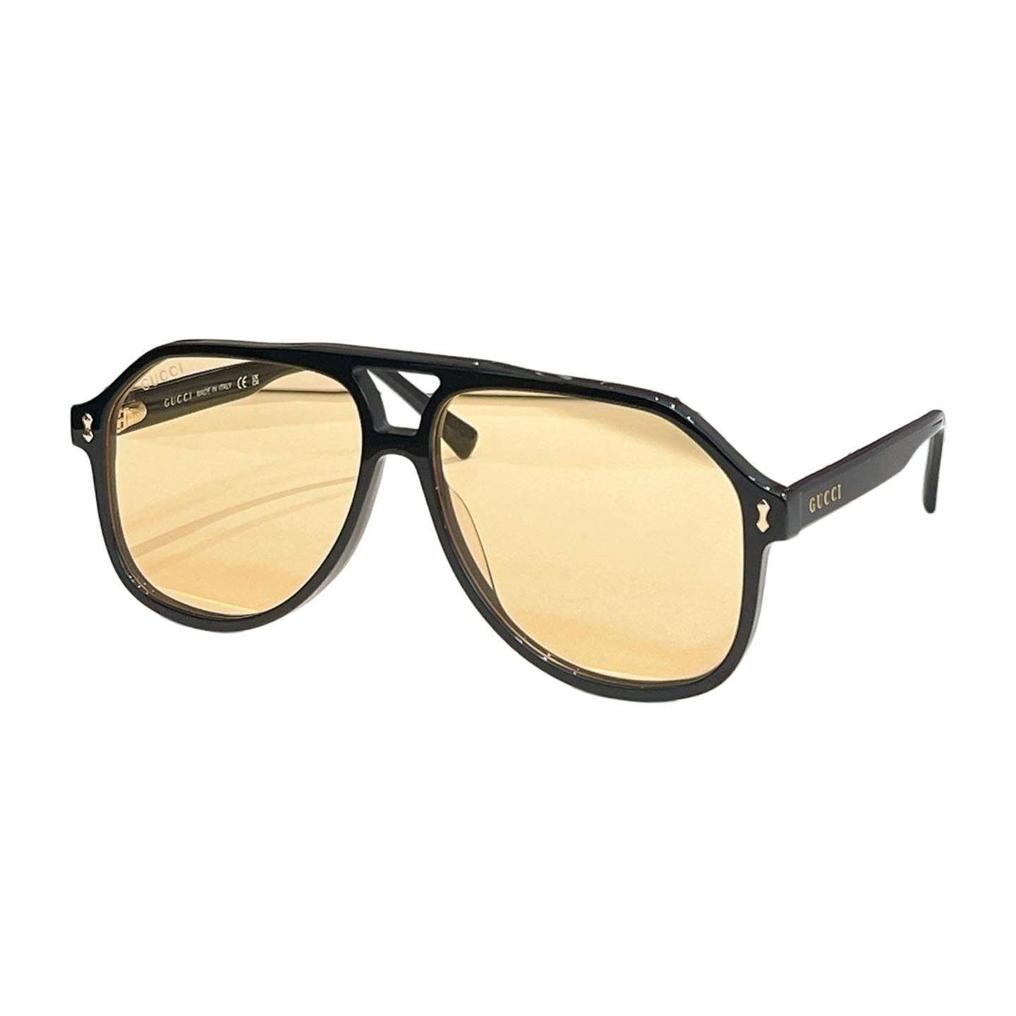 Gucci Aviator glasses leopard brown/leopard green/black/eggplant/leopard yellow/red/green/tawny Size 58口14-145 - 图片 8