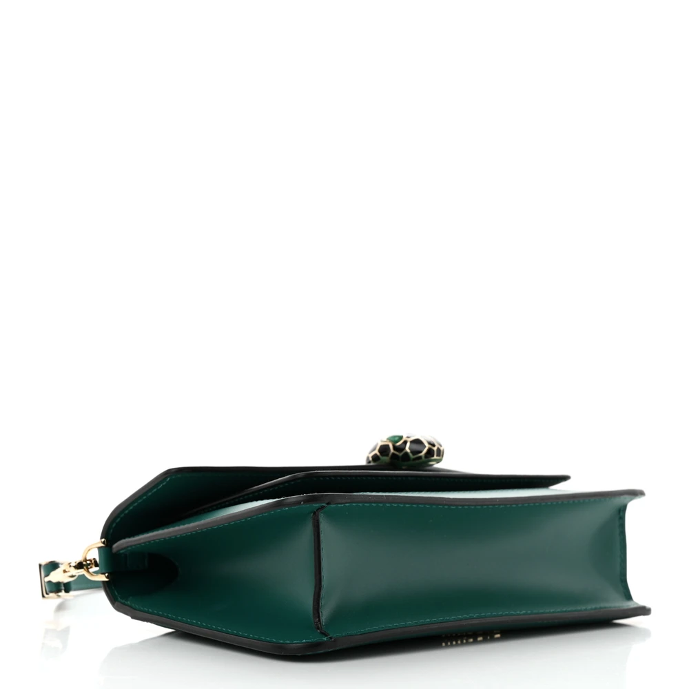 Bvlgari Small Serpenti Forever East West Shoulder Bag Mint Green Calfskin Leather Gold Hardware - 图片 6