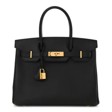Hermès Birkin 30 Black Epsom Leather Gold Hardware