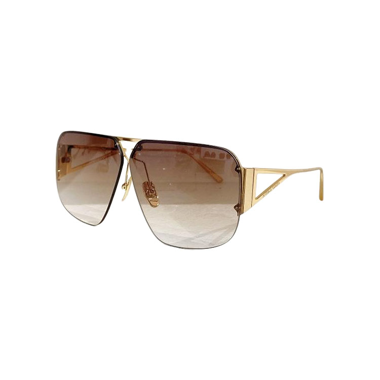 Bottega Veneta Pilot shape glasses titanium/gold/silver/tawny/brown/blue/eggplant/mirrored yellow color Size 57口05-145 - 图片 8