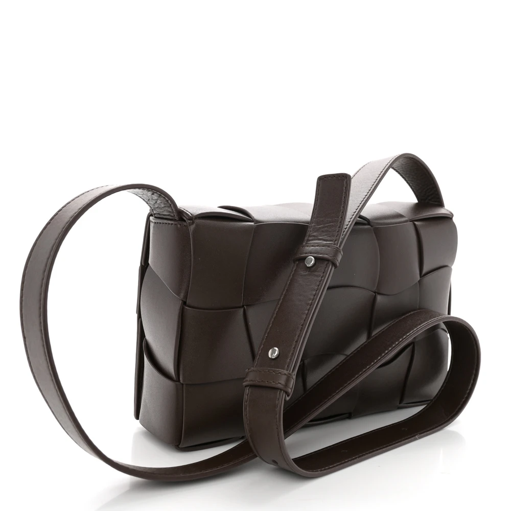 Bottega Veneta Maxi Intrecciato Cassette Crossbody Bag Oxblood Lambskin Leather - 图片 3