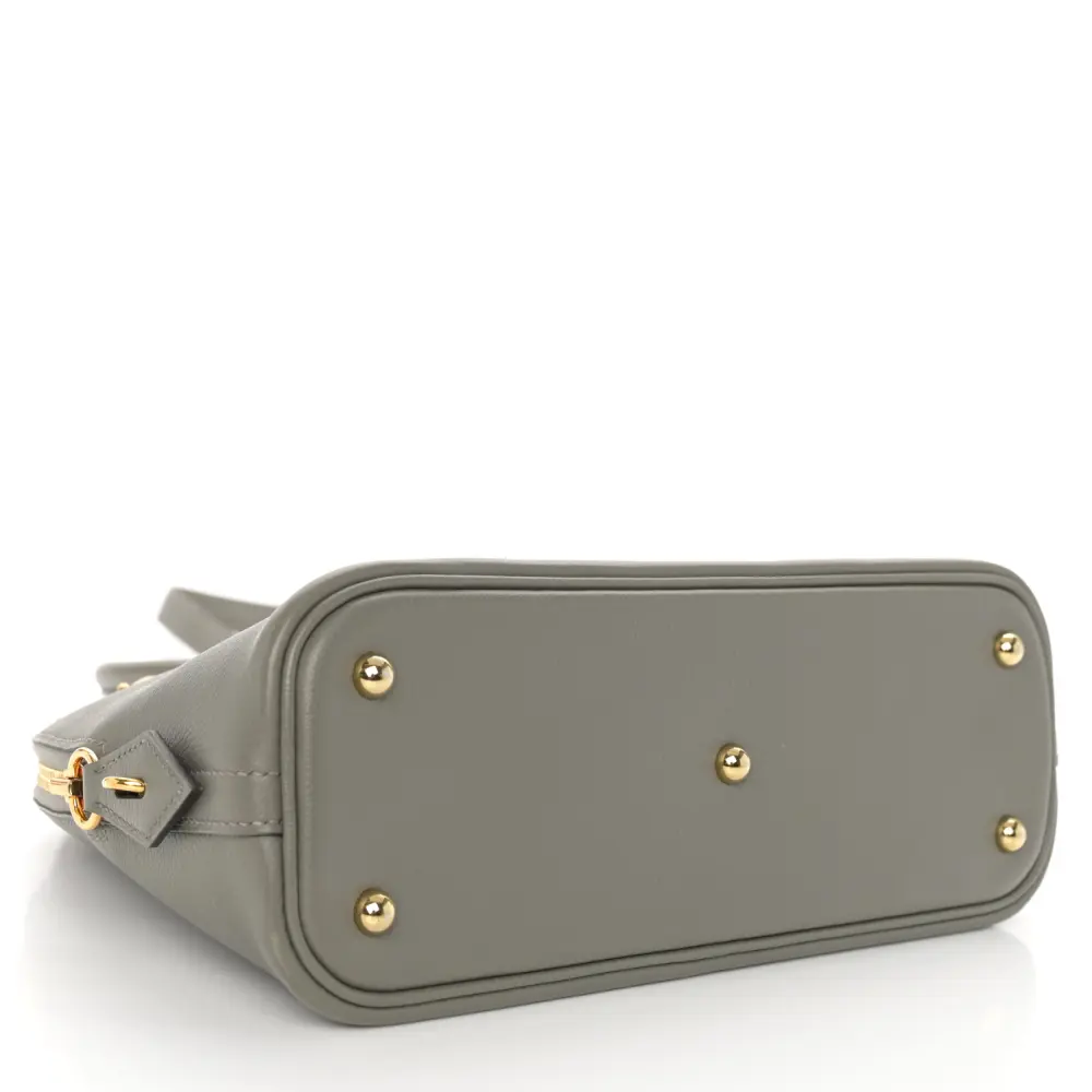 Hermès 1923 Bolide 25 Gris Meyer Evercolor Leather Gold Palladium Hardware - 图片 6