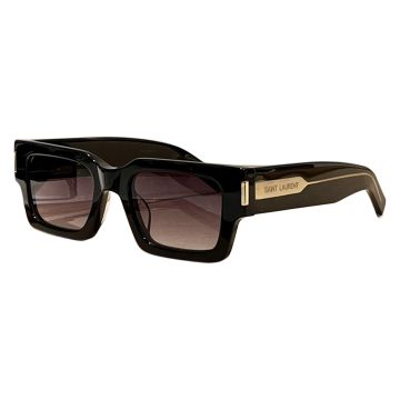 Saint Laurent square frame glasses purple black/black/black brown/black white/tawny/olive color Size 51口22-145