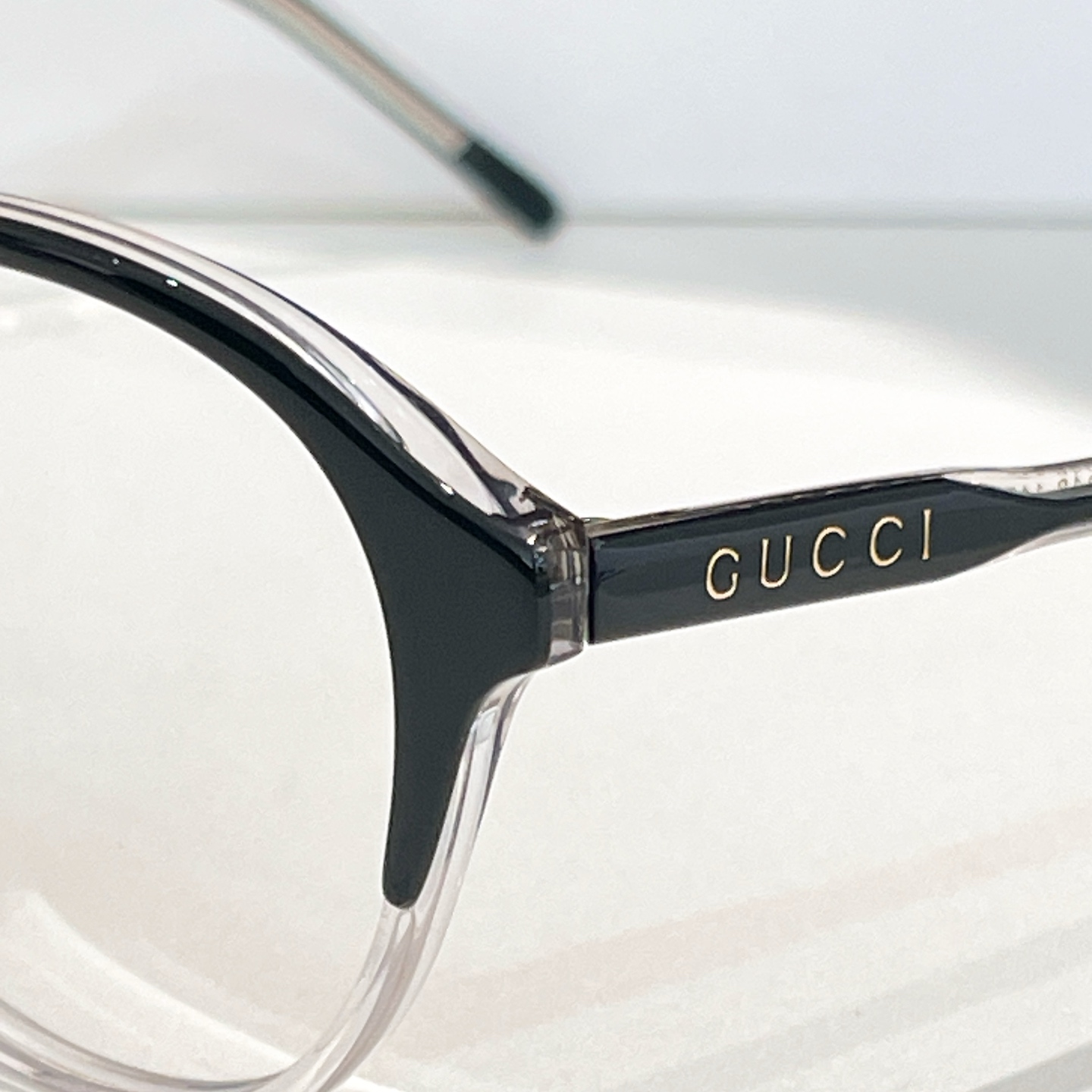 Gucci Boston frame glasses black silver/grey/black/leopard color transparent lens Size 55口18-145 - 图片 2