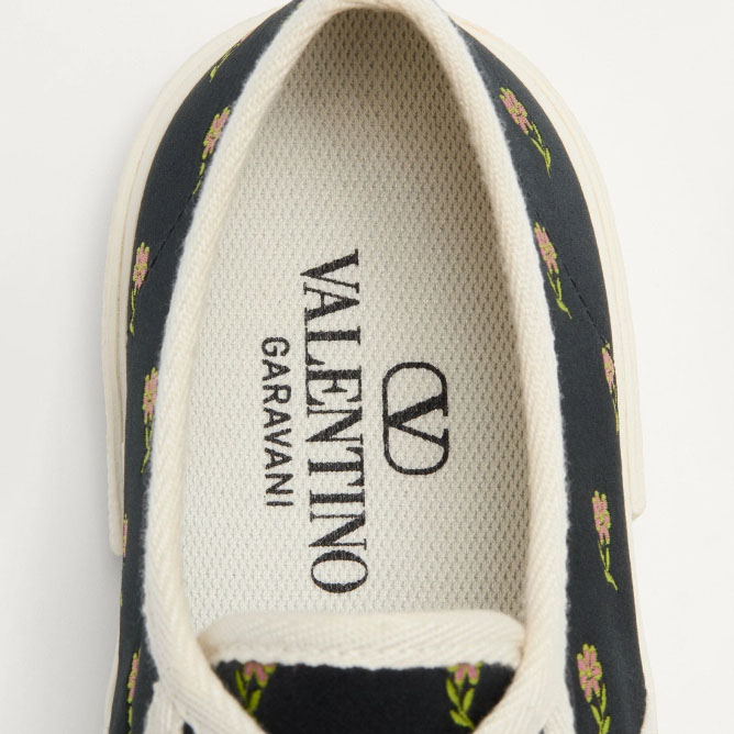 VALENTINO BAY BY BAY Women's floral fabric sneakers - 图片 5