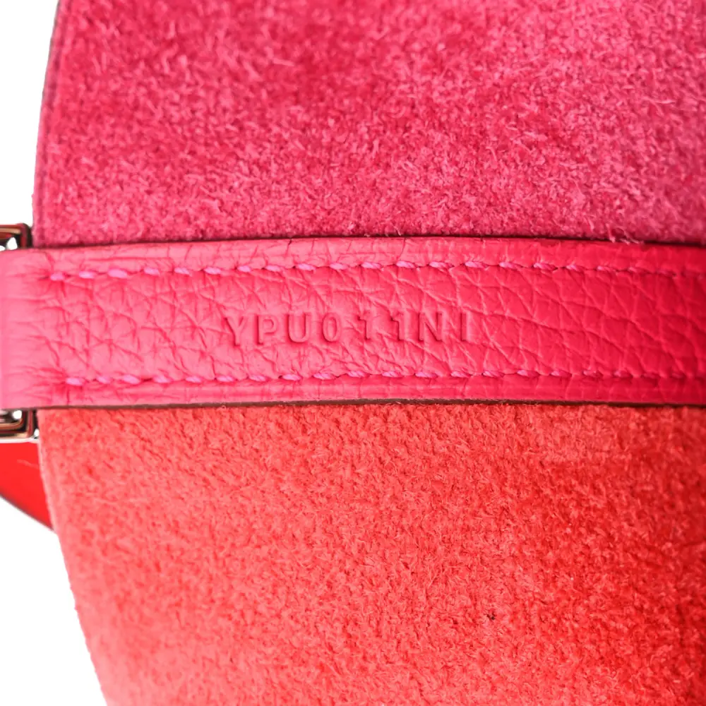Hermès Casaque Picotin Lock 22 MM Rose Extrême / Rose Mexico / Rouge de Coeur Taurillon Clemence Leather Palladium Silver Hardware - 图片 8