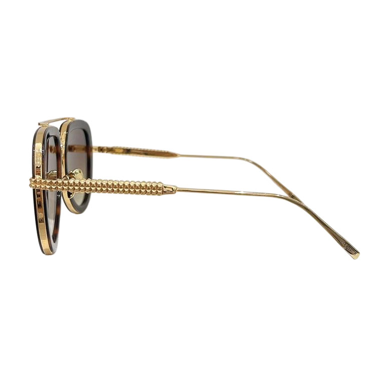 Valentino Pilot glasses leopard/white/black/black gold/purple silver/purple black color Size 53口18-143 - 图片 3