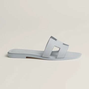 HERMES Oran Blue Slippers