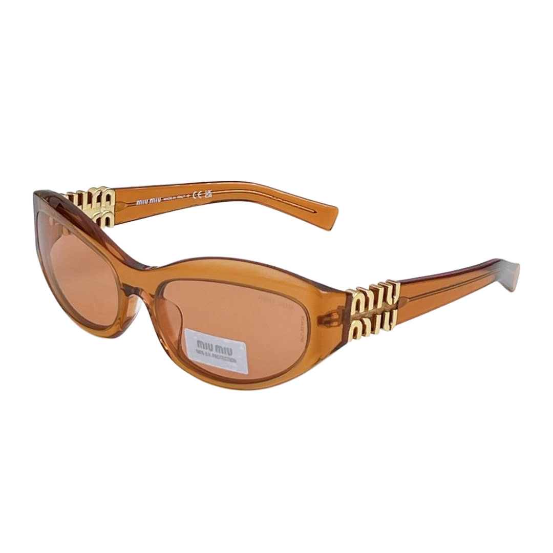 Miu Miu glasses black gold/leopard/apricot/purple color Size 59口17-130 - 图片 8