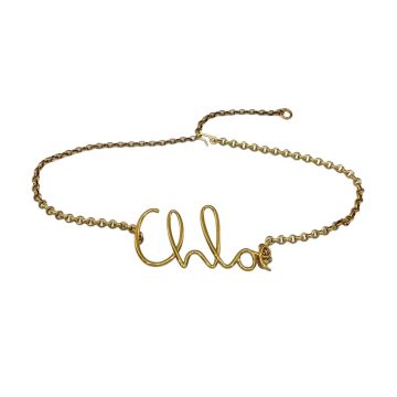 Chloe Adjustable Chain Belt In Gold