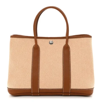 Hermès Garden Party 30 TPM Brown Toile & Negonda Leather