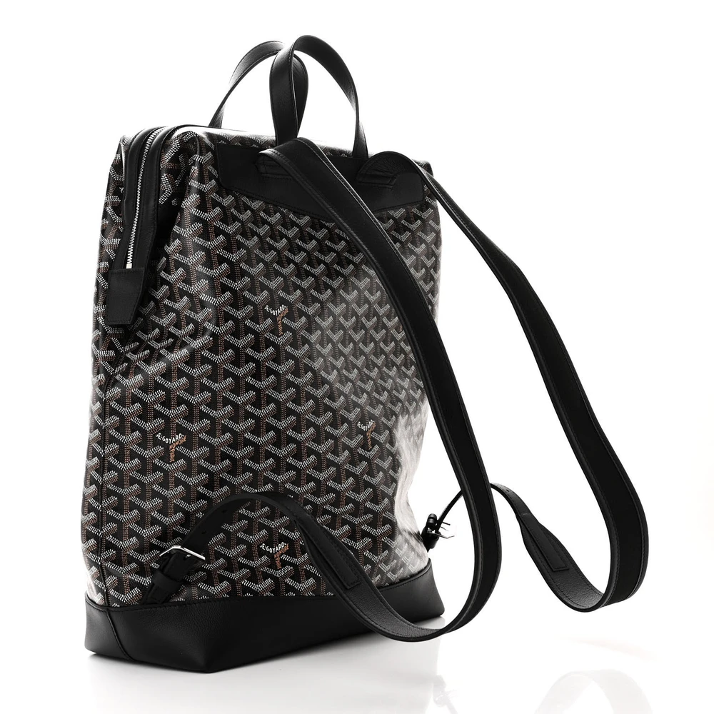 Goyard Cisalpin Backpack MM Black Goyardine Canvas & Calfskin Leather - 图片 3