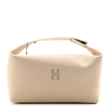 Hermès Bride-à-Brac Pouch Large Natural Canvas