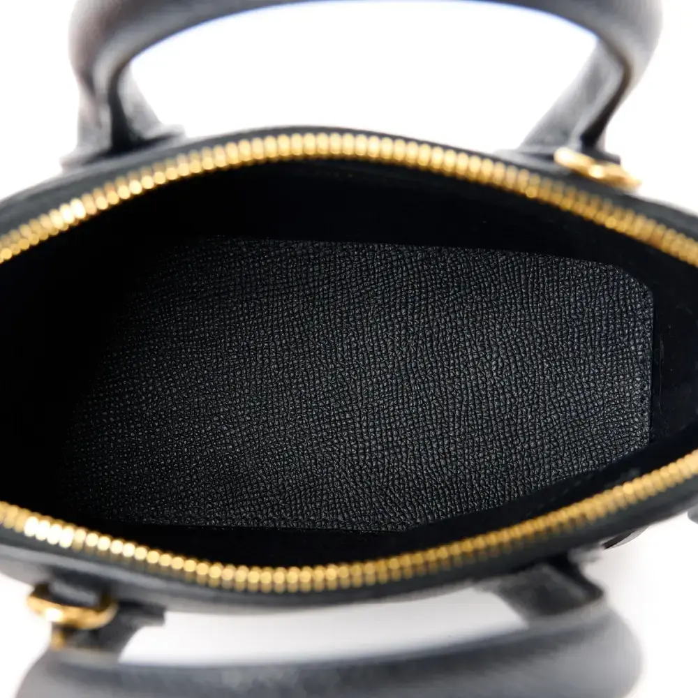 Balenciaga XXS Ville Top Handle Bag Black/White Signature Grained Calfskin Leather Gold Hardware - 图片 7