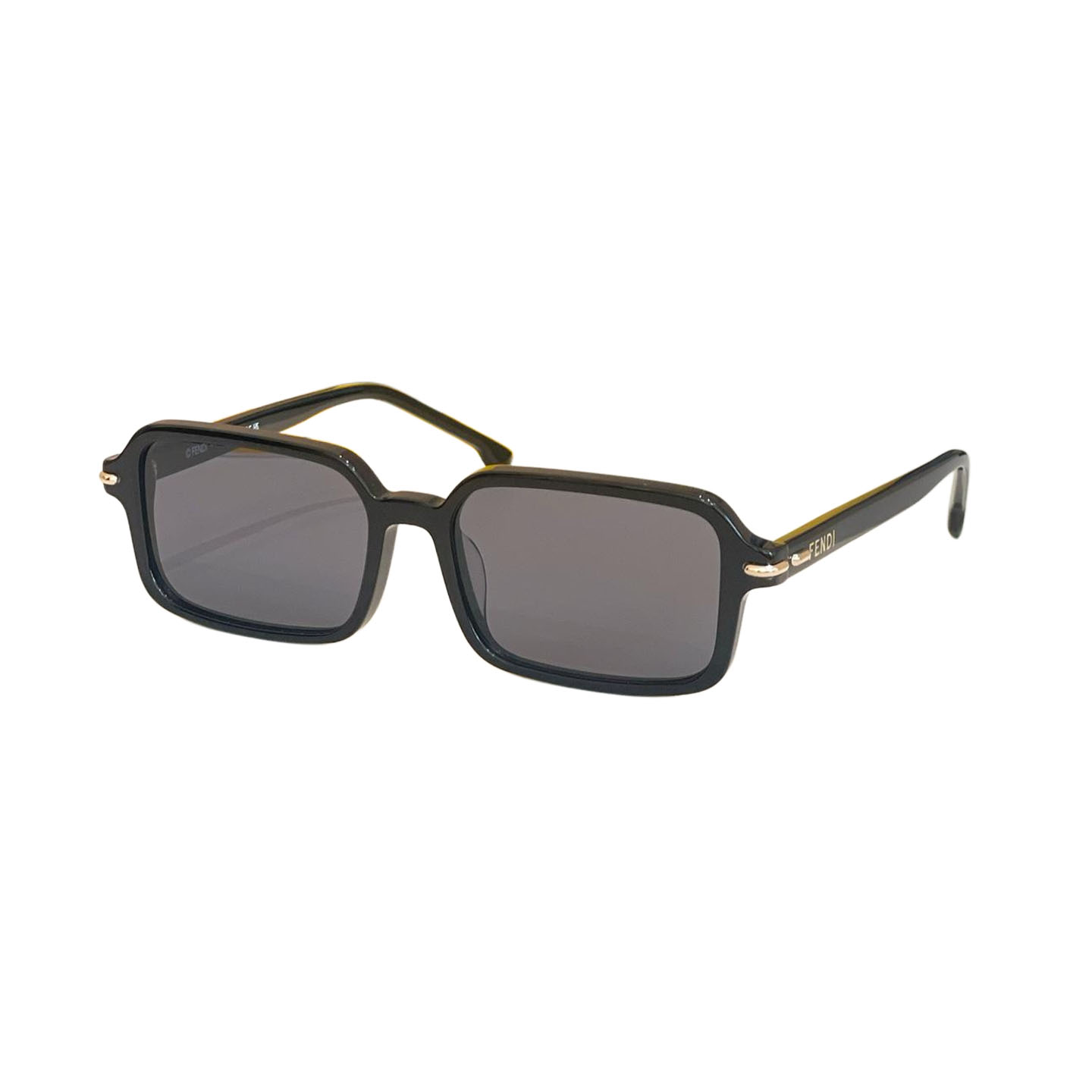 Fendi square frame glasses pink/purple black/leopard/black/grey/rust black/brown color Size 56口16-140 - 图片 4