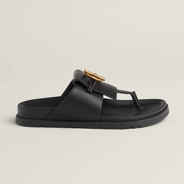 HERMES Joyce black Slippers