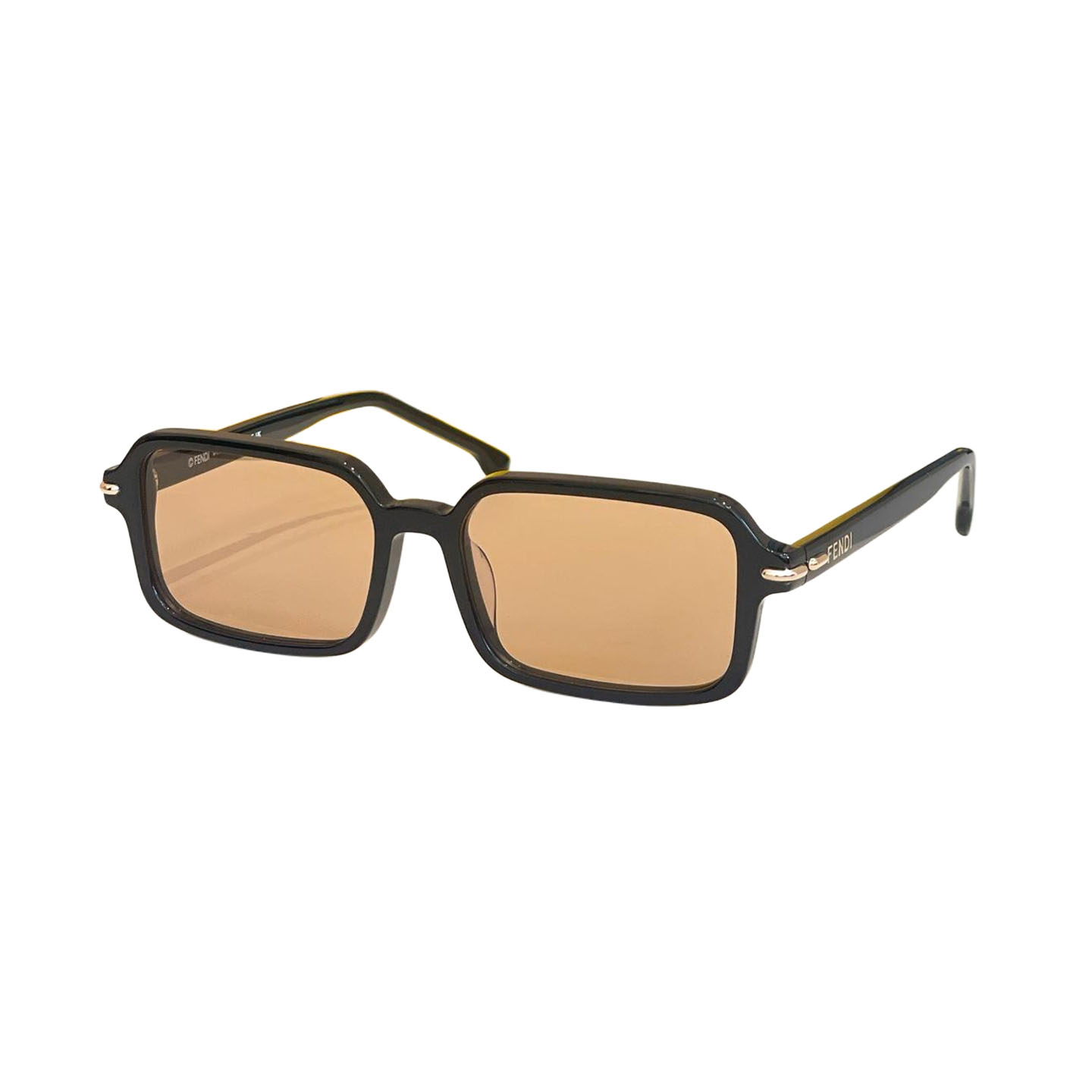 Fendi square frame glasses pink/purple black/leopard/black/grey/rust black/brown color Size 56口16-140 - 图片 6