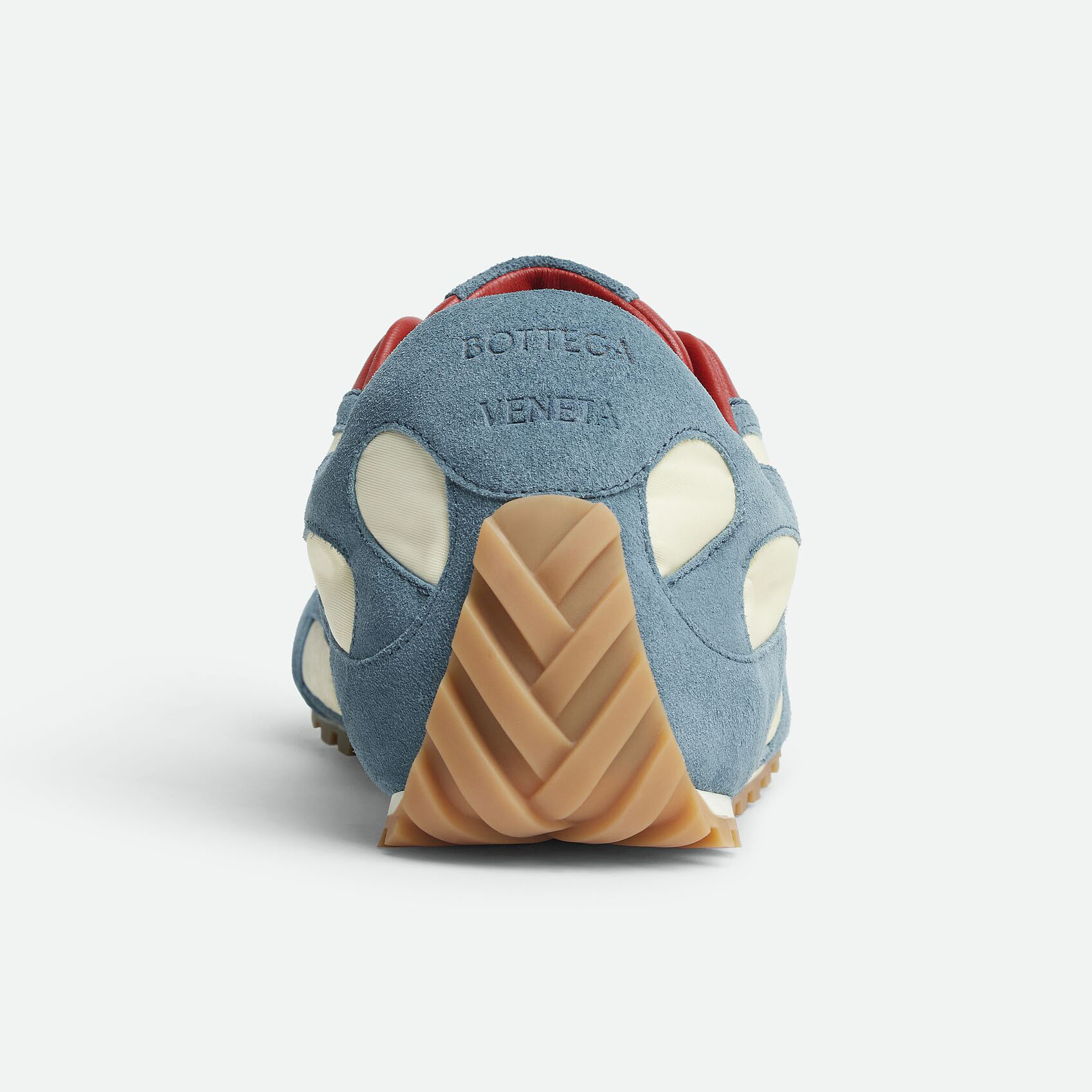 Bottega Veneta Orbit Flash Sneakers In Ice/Sea Salt Suede And Nylon Lace-Up Sneaker With Leather Trims - 图片 3