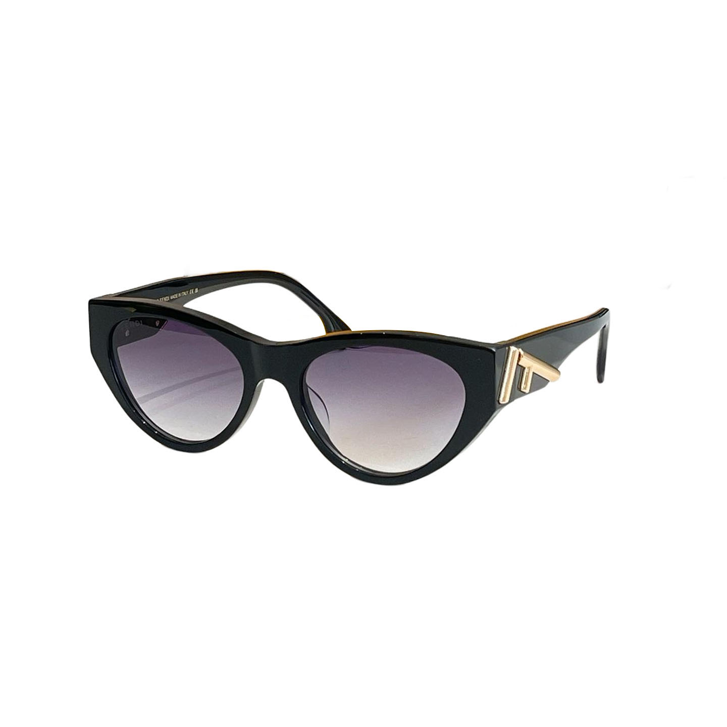 Fendi Cat Eye glasses silver/gold/black silver/black gold/leopard/brown leopard/rust/eggplant color Size 55口19-140 - 图片 8
