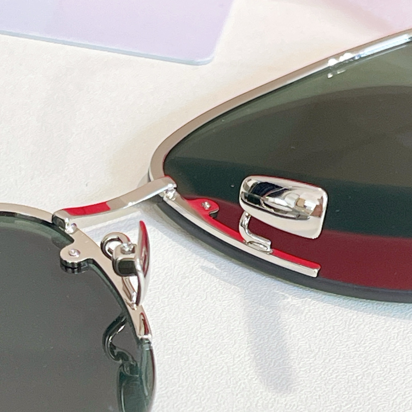Saint Laurent aviator glasses hunter green/purple/grey color Size 66口14-145 - 图片 2