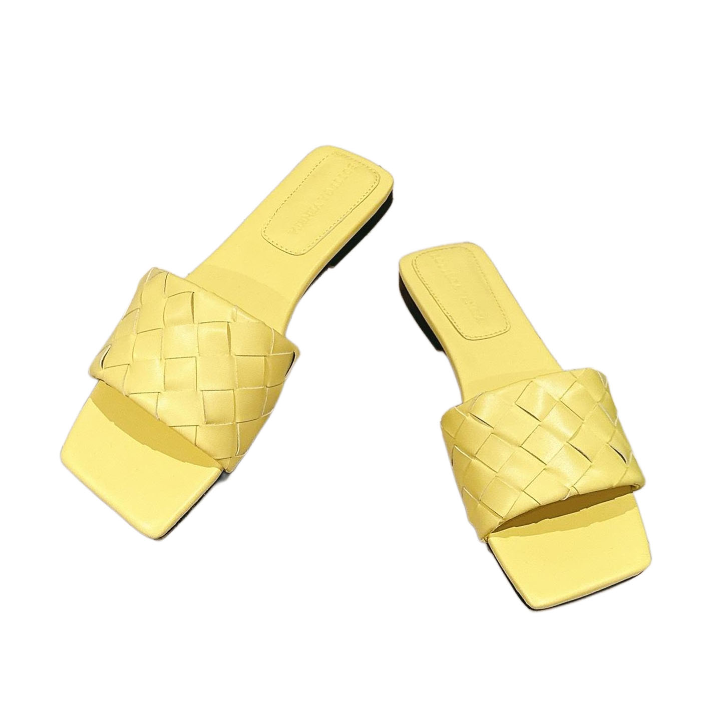Bottega Veneta Parco Mule In Yellow Intrecciato Leather Flat Mule Sandal - 图片 2
