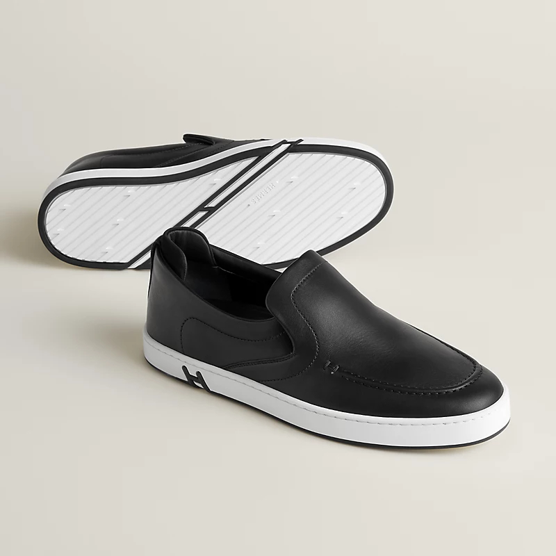 HERMES Kiddy Black Loafers - 图片 2