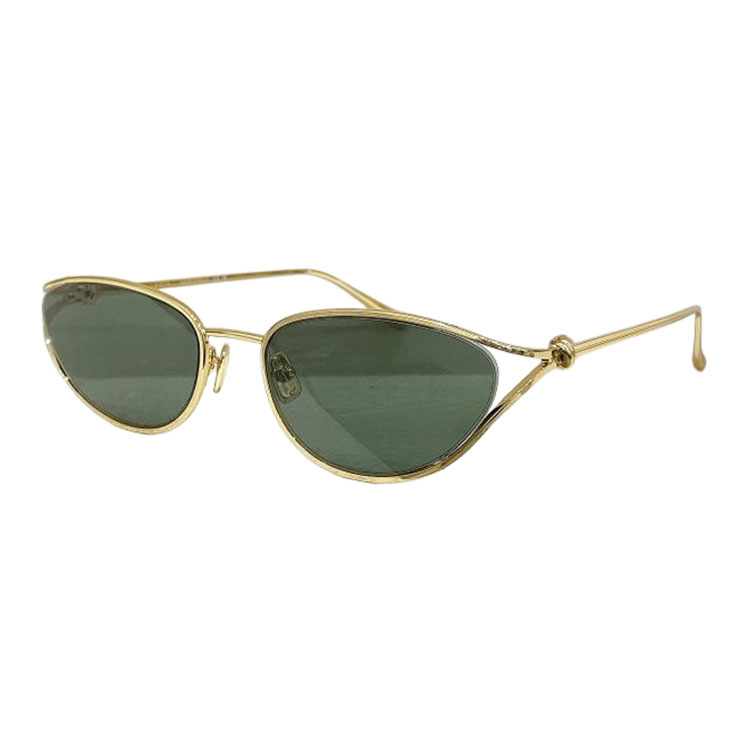 Bottega Veneta glasses silver/gold/grey silver/black gold/rose gold/brown/green color Size 57口19-130 - 图片 7