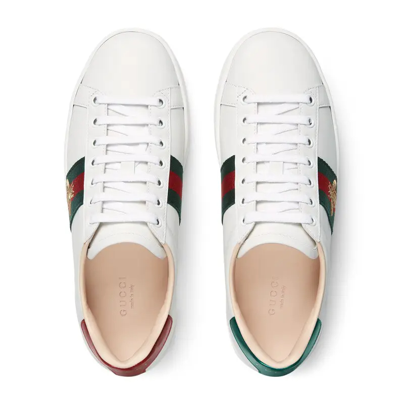 Gucci Ace series platform sneakers woven fabric women's sports shoes - 图片 3