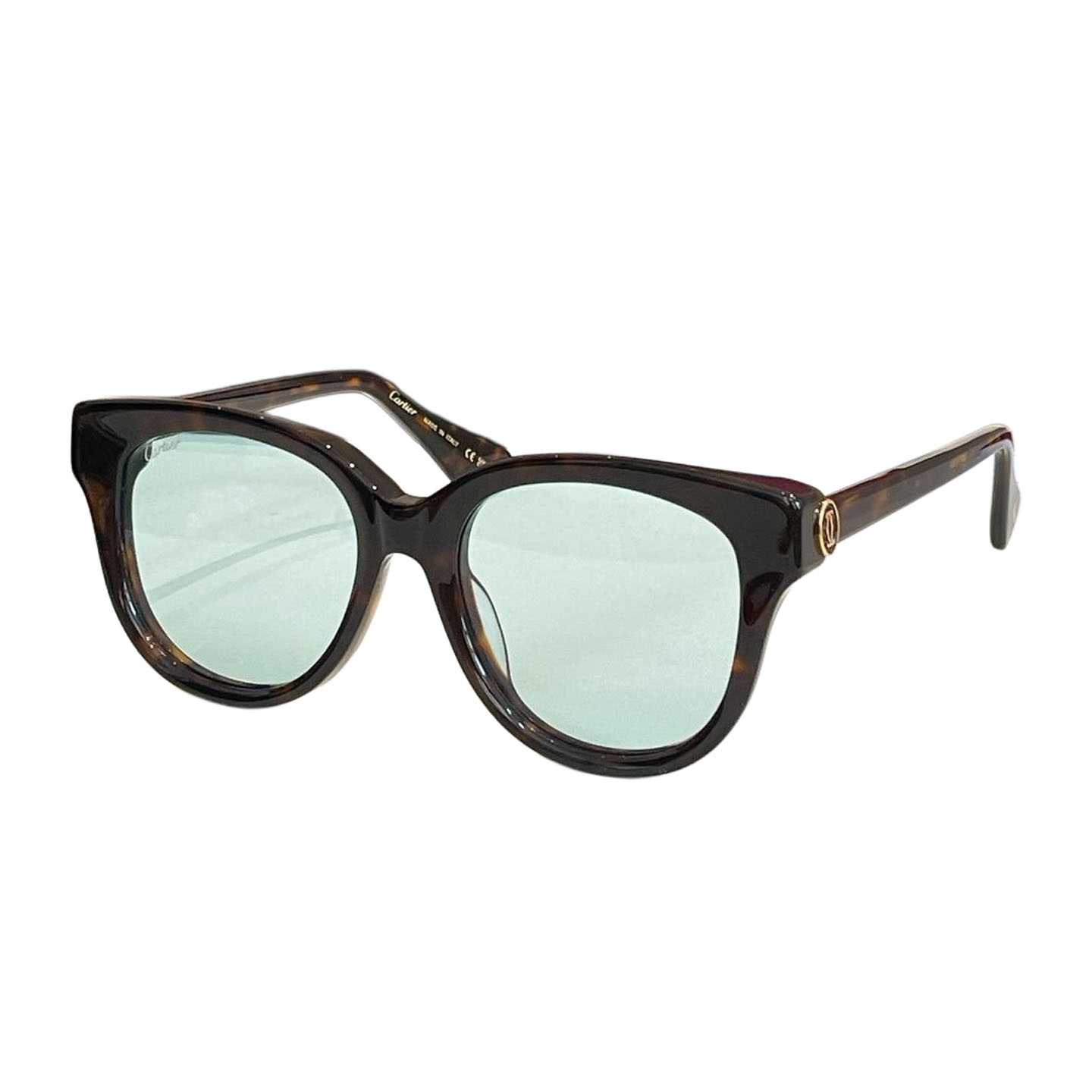 Cartier Boston frame glasses black gold/leopard/blue/black silver/white/leopard brown color Size 55口19-140 - 图片 3