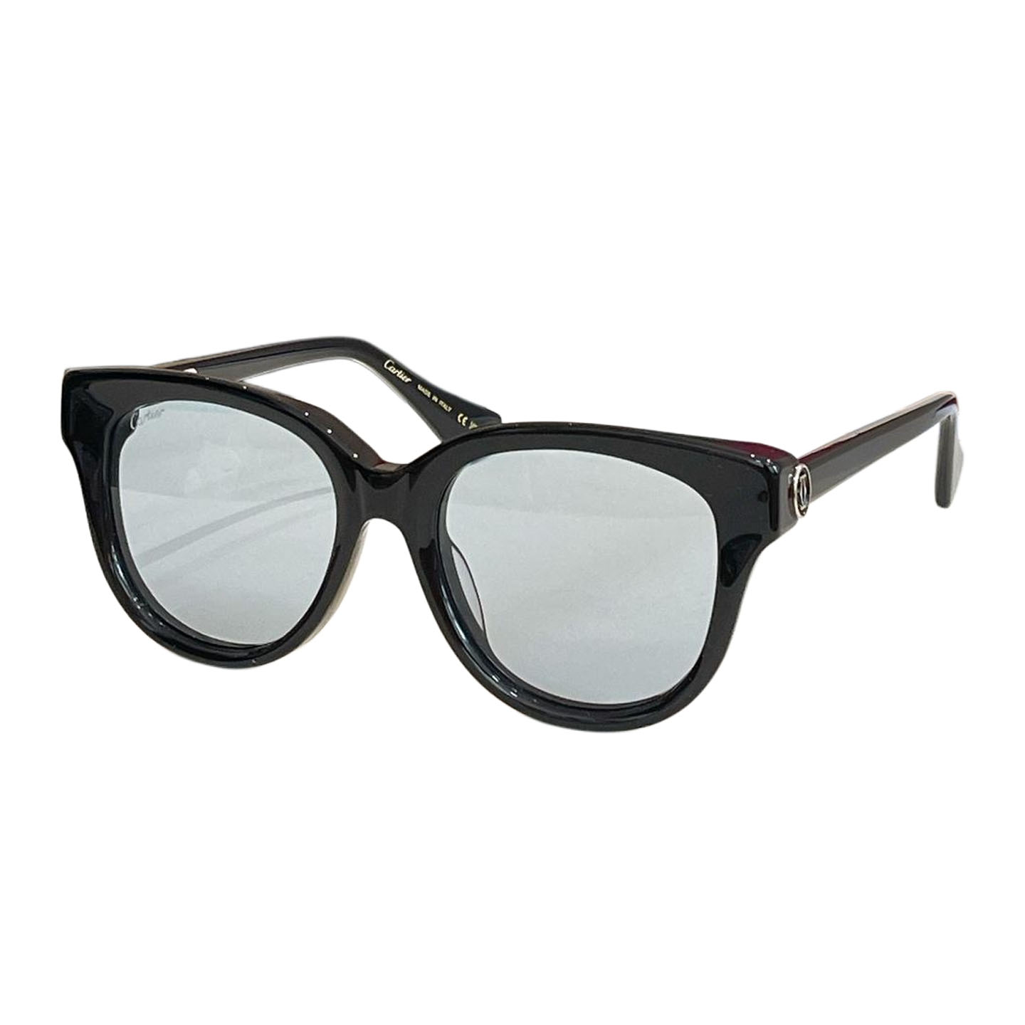 Cartier Boston frame glasses black gold/leopard/blue/black silver/white/leopard brown color Size 55口19-140 - 图片 5