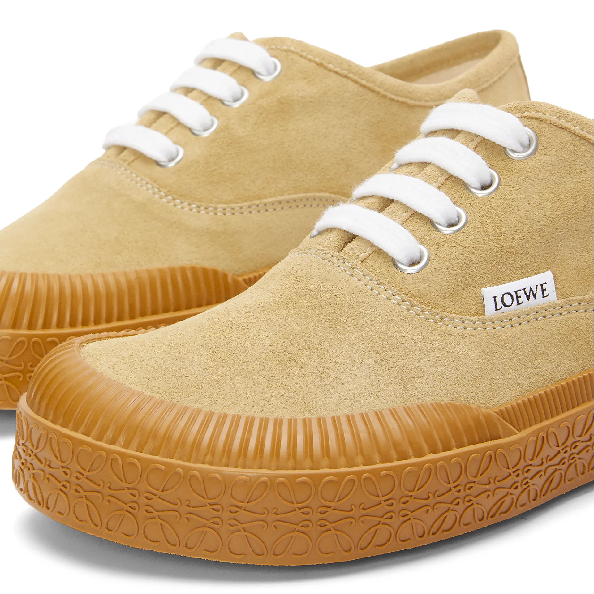 LOEWE Suede Terra Vulca lace-up sneakers - 图片 4