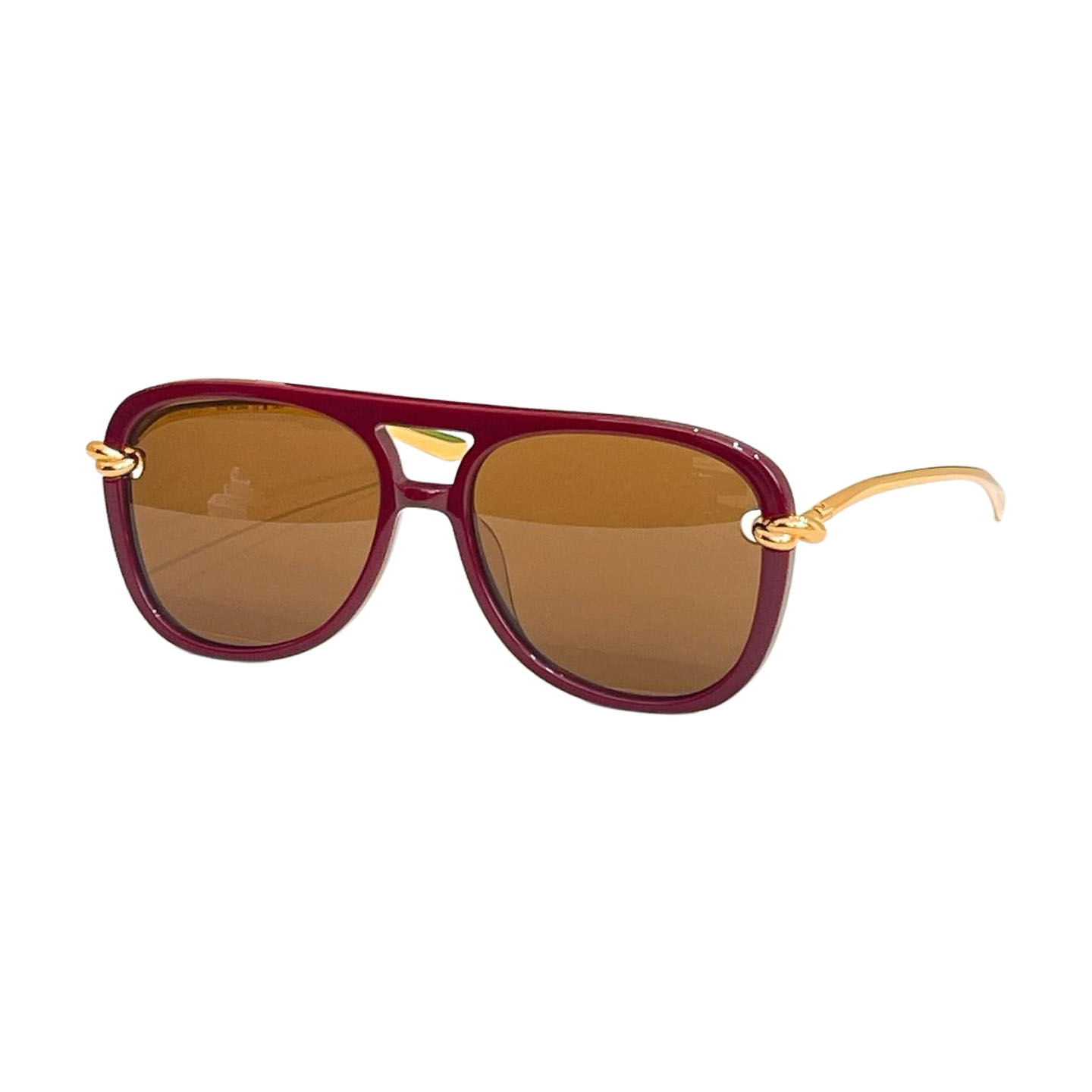 Bottega Veneta Pilot glasses black gold/orange black/brown leopard/rust leopard/white/eggplant/brown red/blue orange color Size 56口16-145 - 图片 8