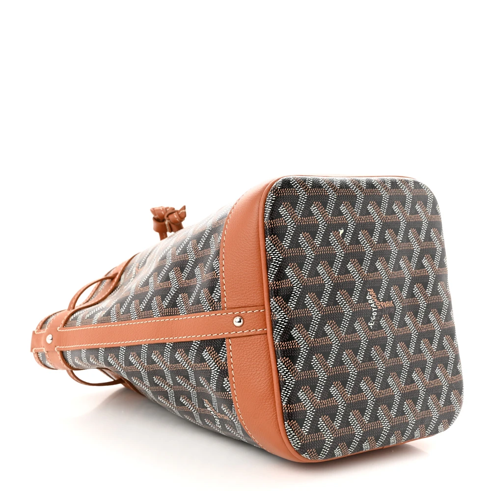 Goyard Petit Flot Bucket Bag PM Black/Gold Goyardine Canvas - 图片 6