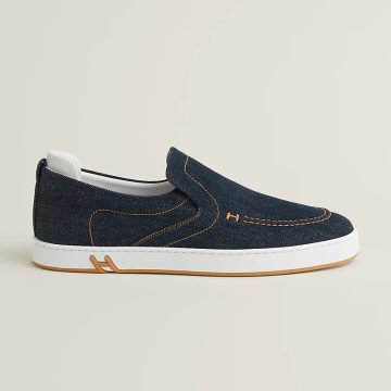 HERMES Kiddy blue Loafers