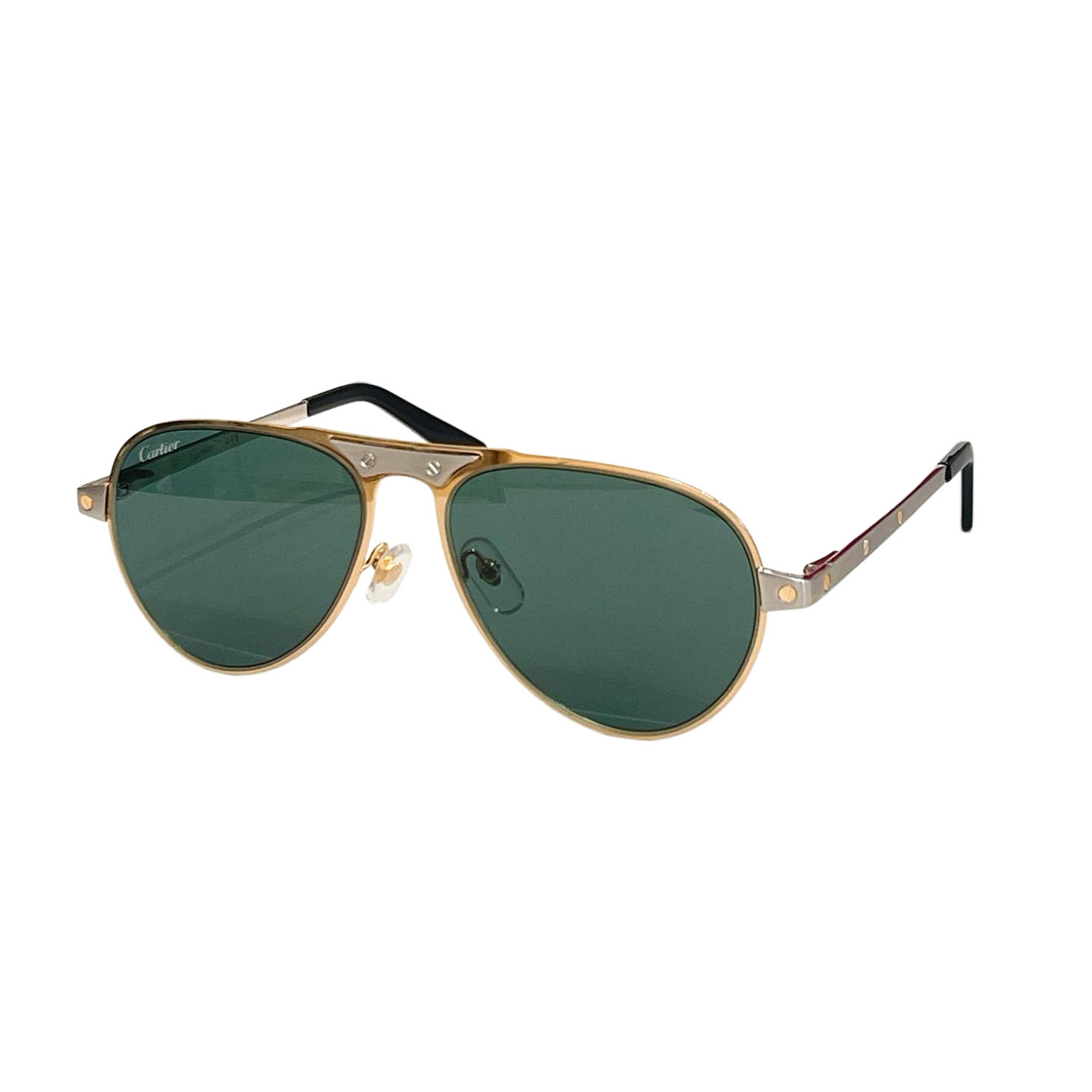 Cartier Pilot glasses blue gold/green gold/brown gold/grey gold/grey silver color Size 54口20-145 - 图片 4