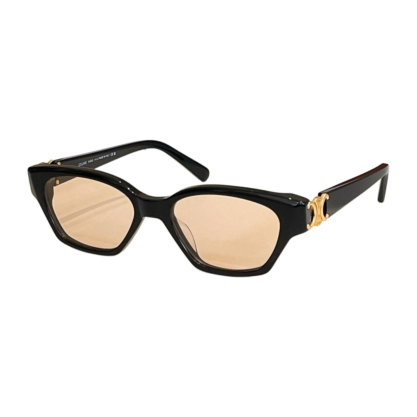 Celine Wrap glasses black silver/tawny/leopard/black gold/grey gold/brown gold color Size 55口18-145 - 图片 7