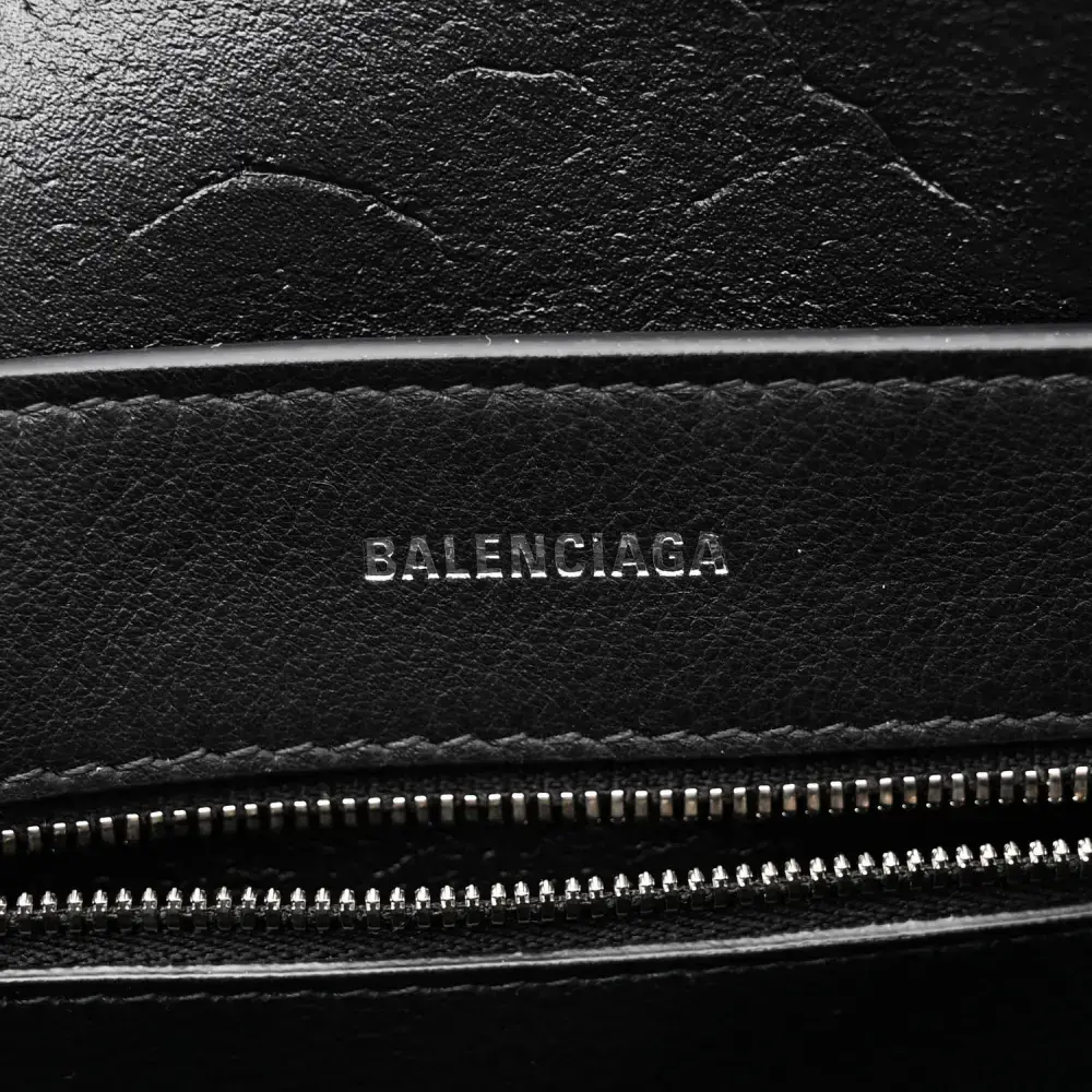 Balenciaga XXS Everyday Tote Black/White Smooth Calfskin Leather Logo Double Sided - 图片 2