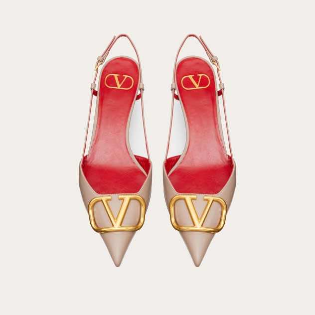 VALENTINO Calf leather strappy heels (4cm high heel) - 图片 4
