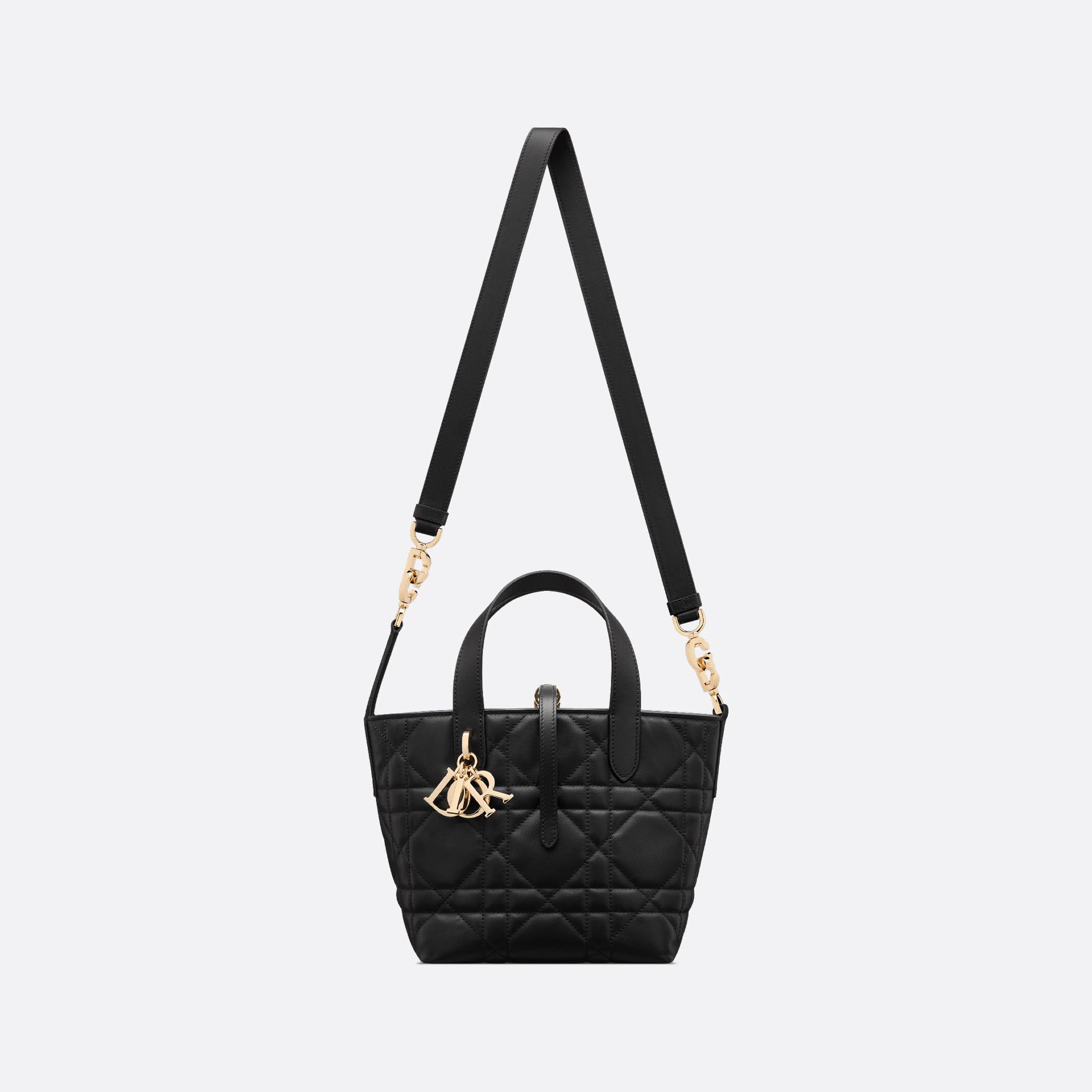 Dior Toujours Vertical Nano Tote Bag In Light Pink/Black/White/Beige Crossbody Bags Calfskin Leather Top-Handle Bags - 图片 10