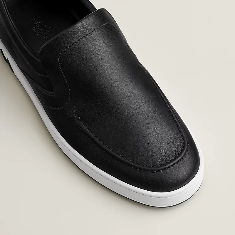 HERMES Kiddy Black Loafers - 图片 3