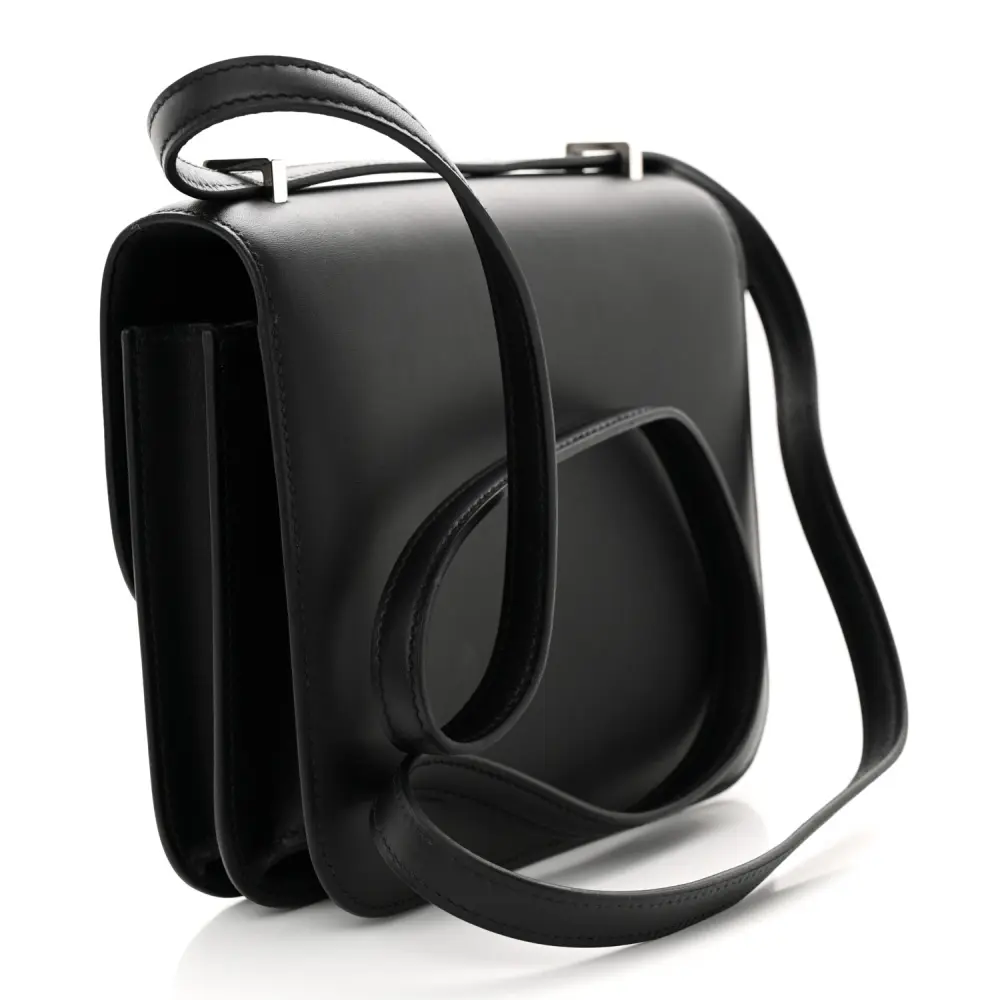 Hermès Constance 18 Black Ombre Veau Monsieur & Lizard Leather Palladium Silver Hardware - 图片 3