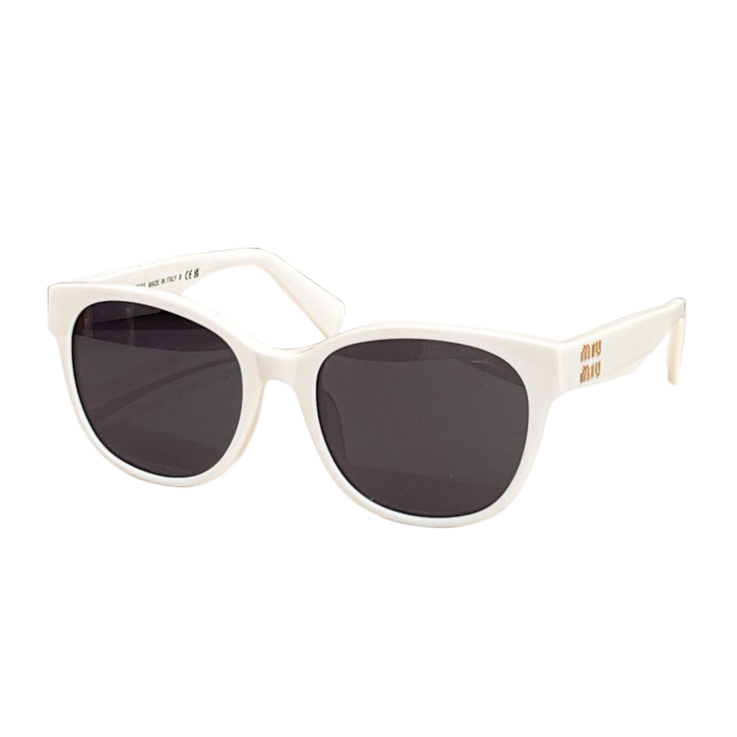 Miu Miu Boston frame glasses white/black white/black/black gold/leopard/tawny/leopard brown color Size 54口19-145 - 图片 2
