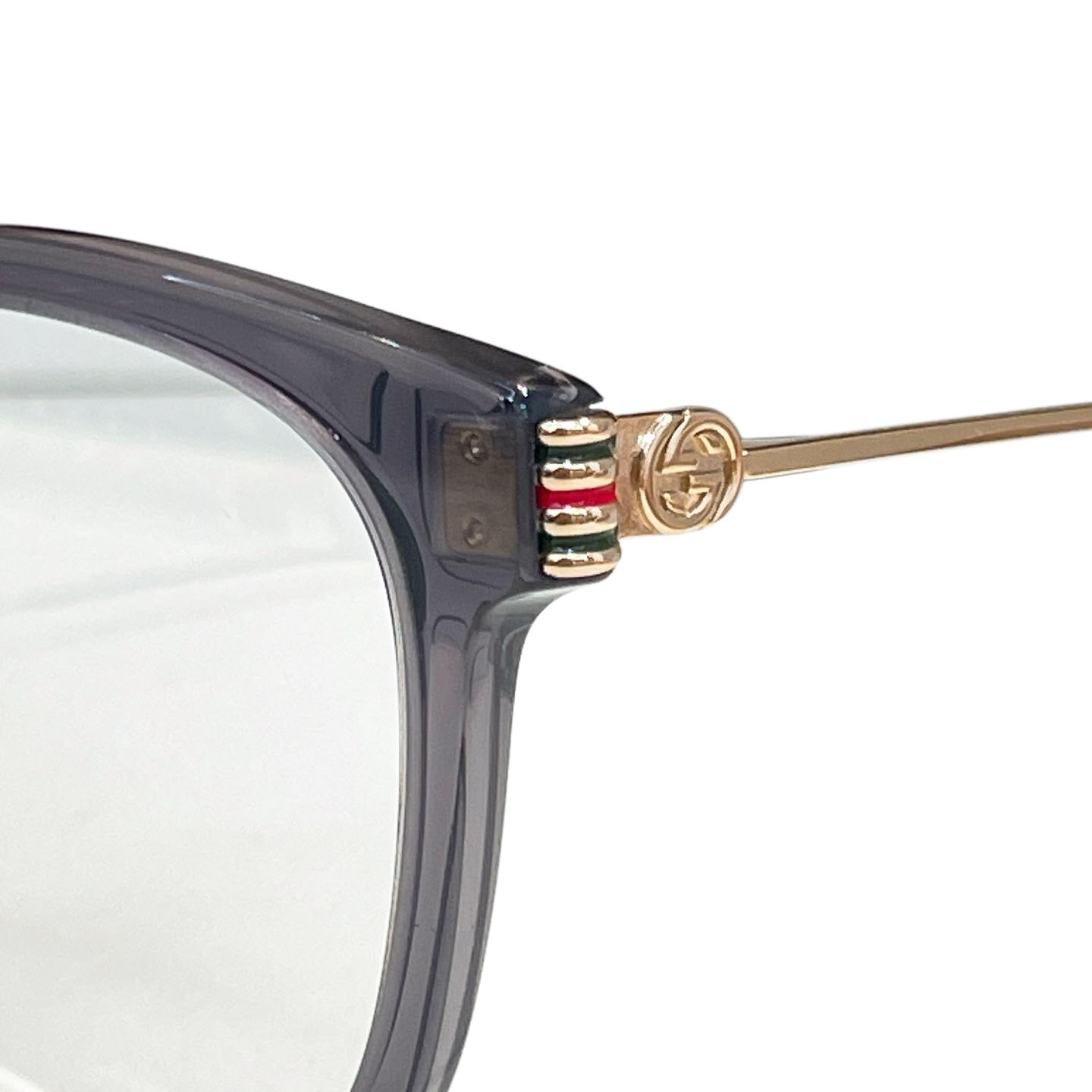 Gucci Boston frame glasses grey/black gold/black/leopard/yellow leopard color Size 56口18-145 - 图片 2